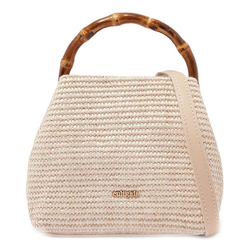 Solene Mini Bag in Raffia, Cult Gaia